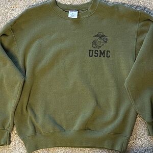 USMC Logo Sweatshirt Men's Sz Medium USA Made